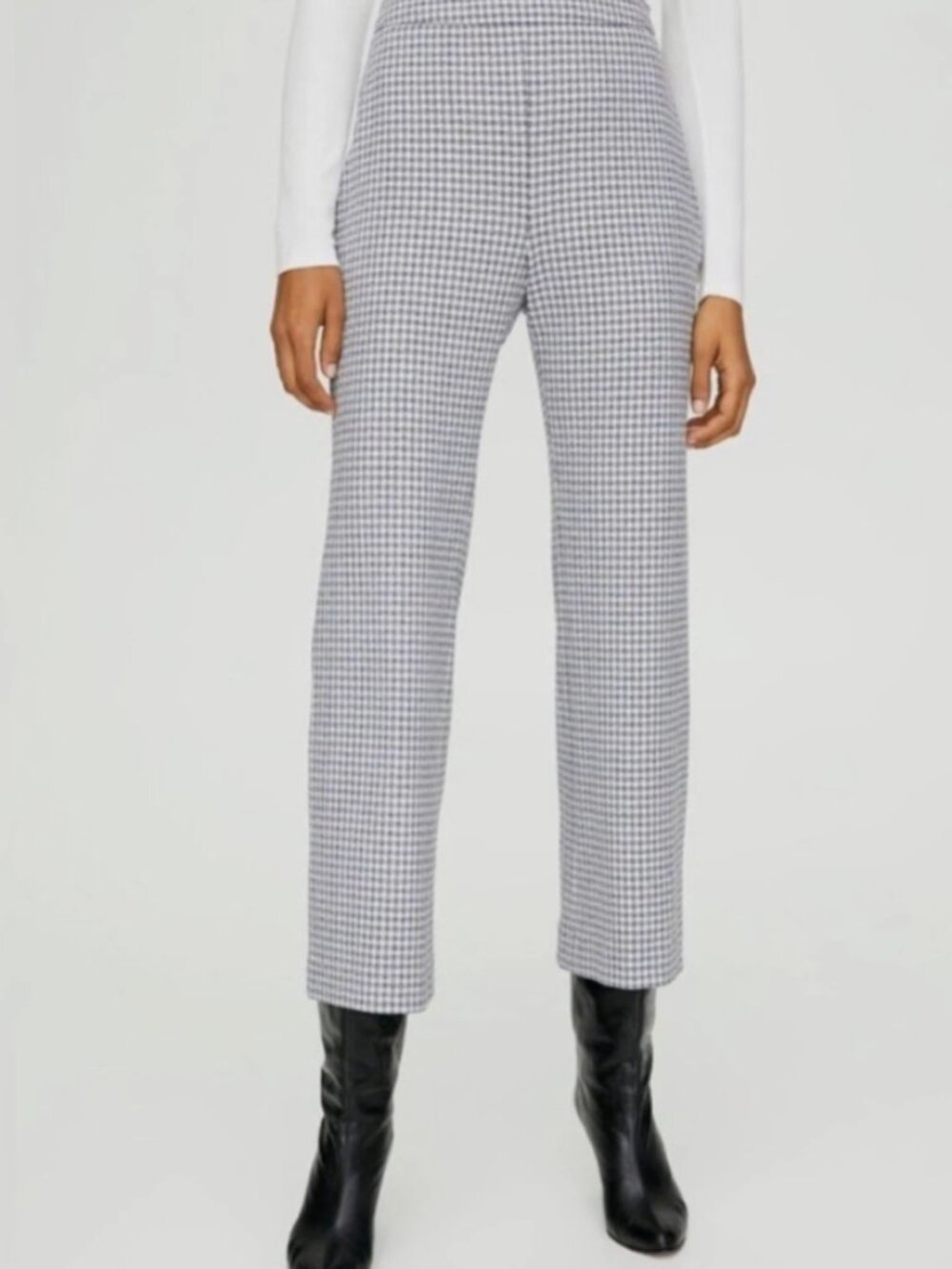 Kick Flare Pant Gingham Hugh Waist | Aritizia Wilfred | Sz 4